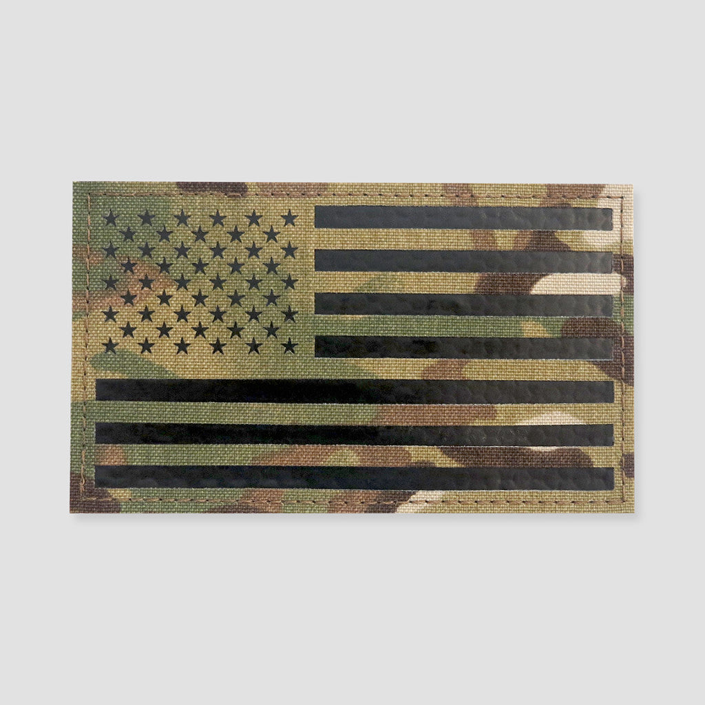 1x4 Distressed USA FLAG Velcro Morale Patch