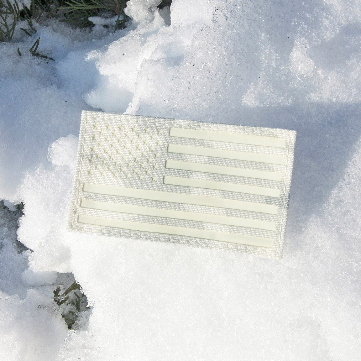 USA Flag Patch 3.5 x 2- Velcro - ACU Digital Camo 