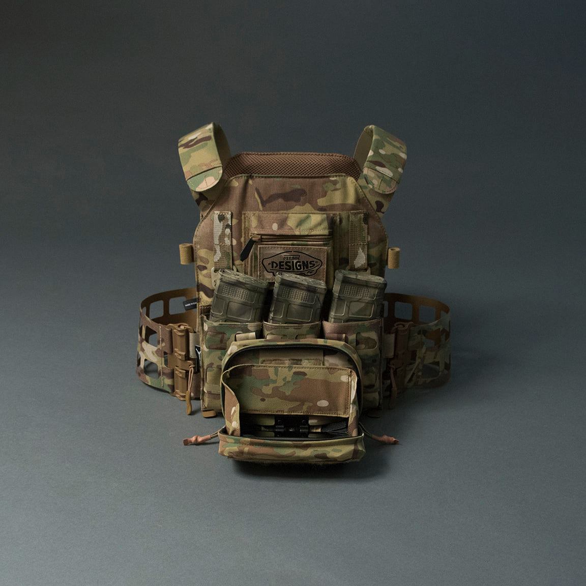 Low Profile Slick Plate Carrier (LPSPC) Multicam with Tubes - Ready to Ship