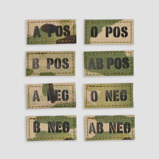 Blood Type Patches Small 1x2"